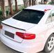 Спойлер бленда заднего окна на Audi A4 B8 2007-2015 черный глянец 522459 фото 1
