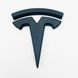 Накладки на эмблеми Tesla Model S 2016-2020 перед і зад чорний мат 418357 фото 2