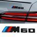 Емблема напис BMW i5 M60 Black Shadow Edition чорний глянець 523220 фото 3