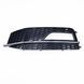 Решетки переднего бампера на Audi A4 B8 2011-2015 S-Line черные с хромом 353350 фото 3