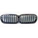Решітка радіатора на BMW 5 G30, G31 2020-2023 Shadow-Line оригінал 51129852169 під камеру 409078 фото 1