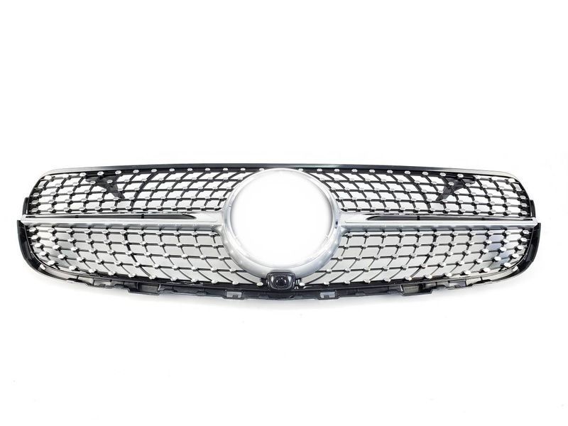 Решетка радиатора на Mercedes GLC-class X253 2015-2019 Diamond Silver 430206 фото