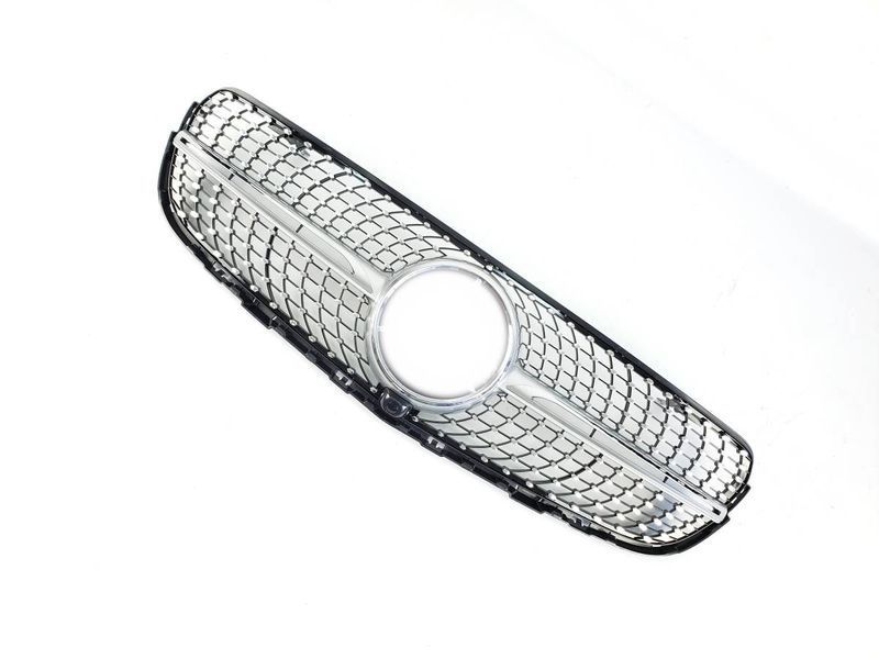 Решетка радиатора на Mercedes GLC-class X253 2015-2019 Diamond Silver 430206 фото