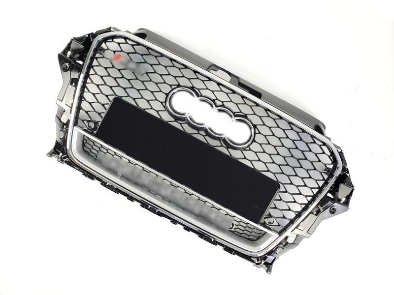Решітка радіатора на Audi A3 2012-2016 стиль RS3 Chrome Black 427267 фото