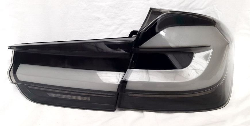 Задние фонари на BMW 3 Series F30 2013-2016 черный LED стиль G30 look 430387 фото