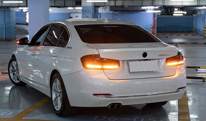 Задние фонари на BMW 3 Series F30 2013-2016 черный LED стиль G30 look 430387 фото