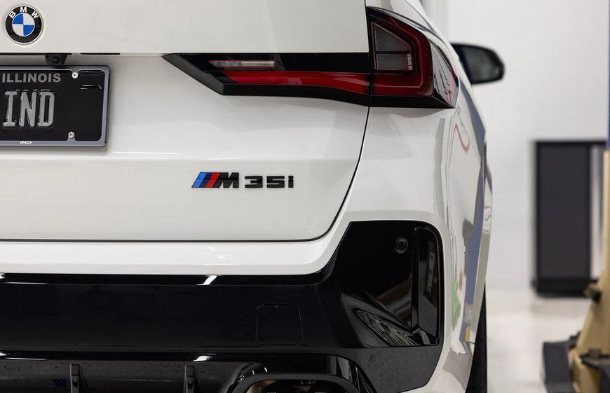 Автологотип шильдик эмблема надпись BMW M35i Black Shadow Edition черный глянец 522763 фото