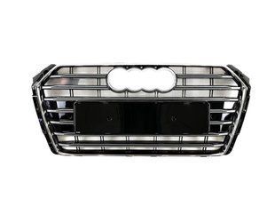 Решітка радіатора на Audi A4 B9 2015-2019 стиль S4 Chrome Black 427370 фото