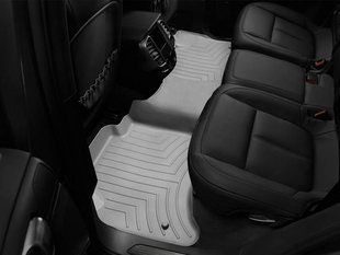 3D килимки для Volkswagen Touareg, Porsche Cayenne 2010-2018 сірі задні 2-Zone Climate WeatherTech 463332 47025 фото