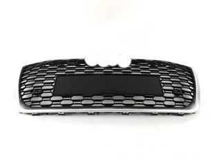 Решітка радіатора на Audi A6 C8 2018-2023 стиль RS6 Black Silver 427298 фото