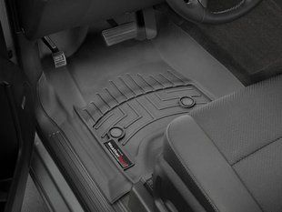 3D килимки для Cadillac Escalade, Chevrolet Silverado, Suburban, Tahoe, GMC Yukon 2015- чорні передні WeatherTech 446071 46258 фото