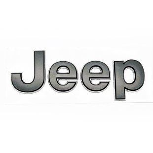 Автологотип емблема напис Jeep Jeep grafit chrom 180x55мм 523042 фото