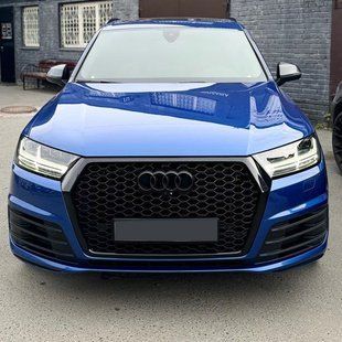 Решітка радіатора на Audi Q7 2015-2020 стиль RSQ7 Black 241063 фото