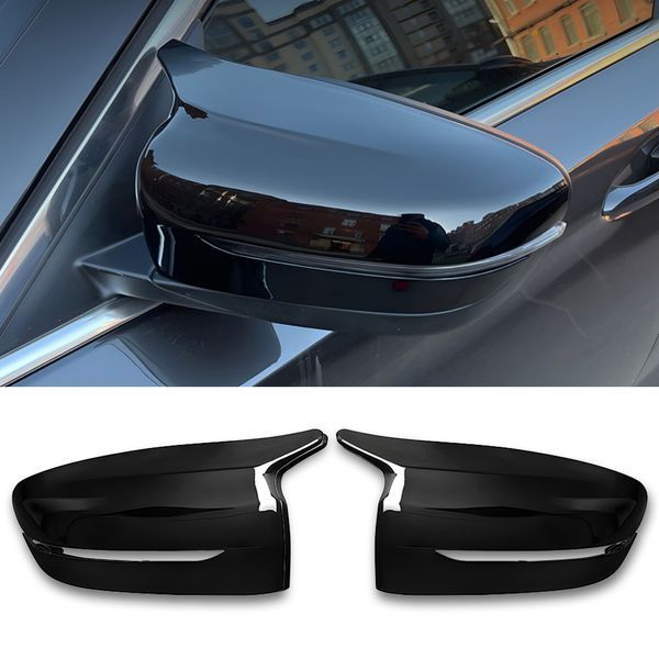 Накладки на зеркала BMW 3 G20, 5 G30, 6 G32, 7 G11, 8 G14 черные глянцевые в М стиле 244191 фото