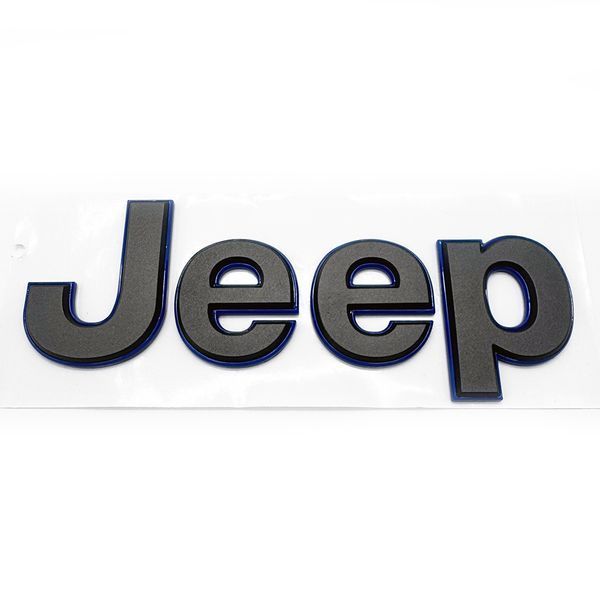 Автологотип емблема напис Jeep Jeep grafit chrom 180x55мм 523042 фото