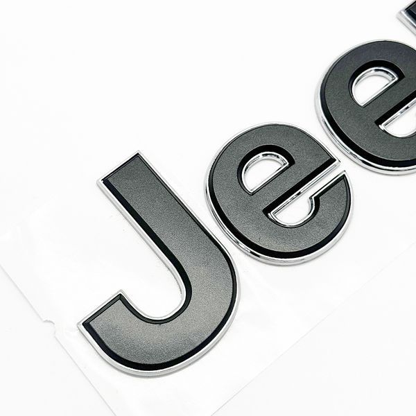 Автологотип емблема напис Jeep Jeep grafit chrom 180x55мм 523042 фото