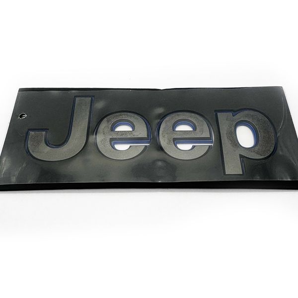 Автологотип емблема напис Jeep Jeep grafit chrom 180x55мм 523042 фото