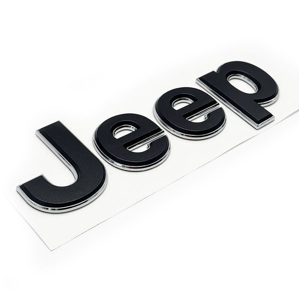 Автологотип емблема напис Jeep Jeep grafit chrom 180x55мм 523042 фото