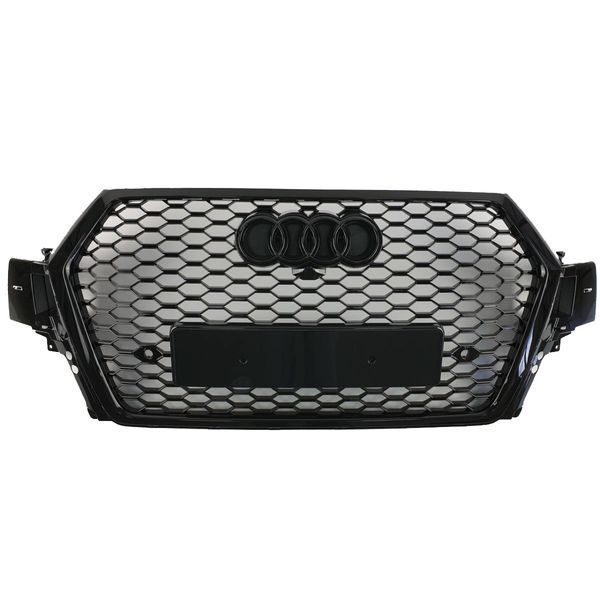 Решетка радиатора на Audi Q7 2015-2020 в стиле RSQ7 Black 241063 фото