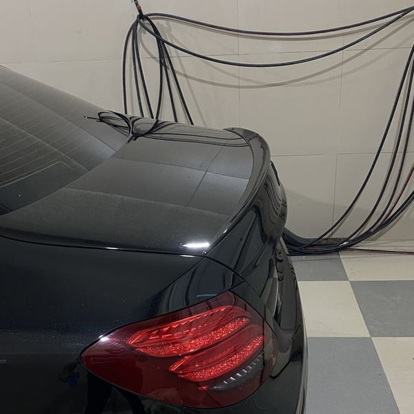 Спойлер на машину Mercedes E-class W213 2016-2020 E53 AMG черный глянец 428796 фото