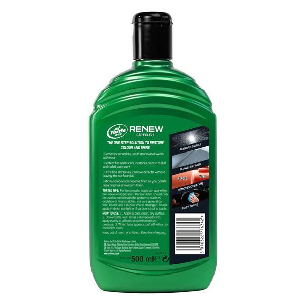 Поліроль для відновлення і глибокого очищення Turtle Wax Renew Polish 500 мл 340627 фото