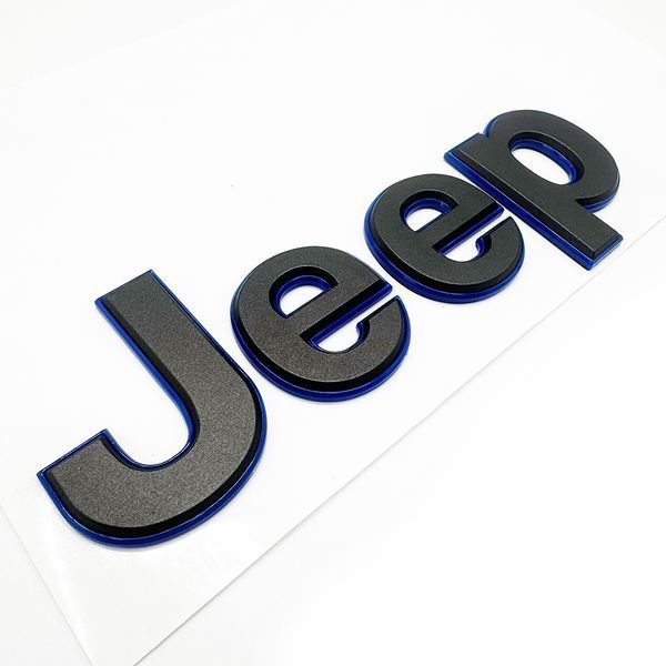Автологотип емблема напис Jeep Jeep grafit chrom 180x55мм 523042 фото