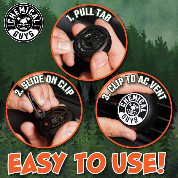 Ароматизатор в машину Chemical Guys Happy Trail Outdoorsy Pine Scent 417402 фото