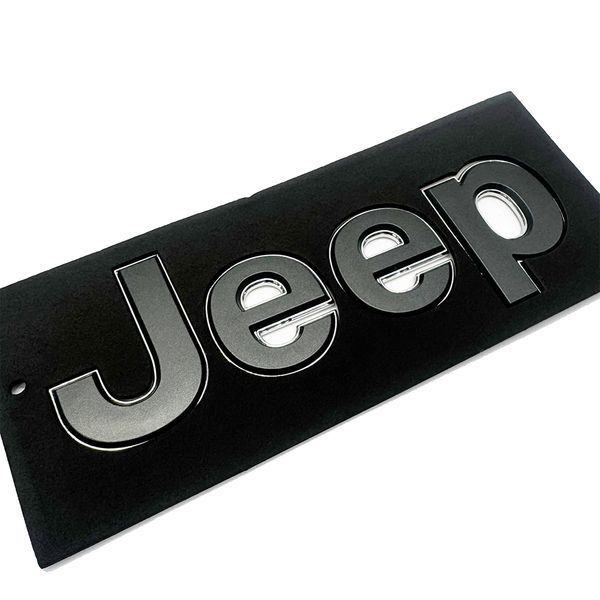 Автологотип емблема напис Jeep Jeep grafit chrom 180x55мм 523042 фото