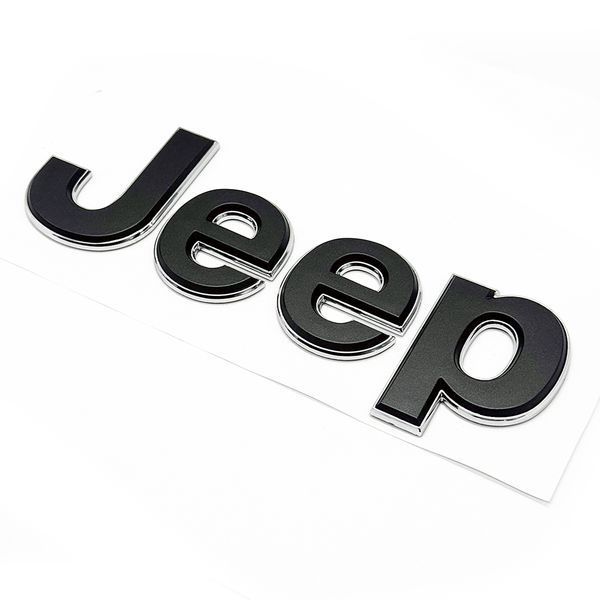 Автологотип емблема напис Jeep Jeep grafit chrom 180x55мм 523042 фото
