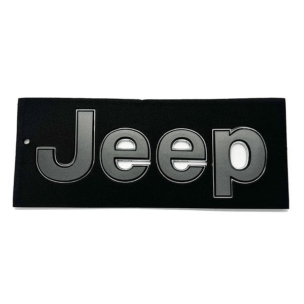 Автологотип емблема напис Jeep Jeep grafit chrom 180x55мм 523042 фото