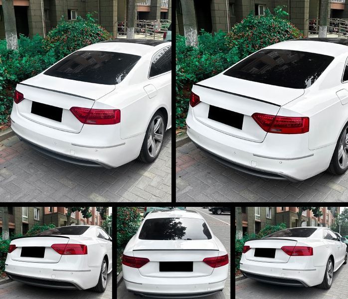Спойлер на Audi A5 2007-2016 Coupe стиль S-Line черный глянец 522460 фото