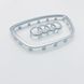 Значок рамка эмблема на руль Audi 2012- 16 клипс серая 424924 фото 2