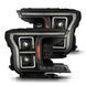 Альтернативна оптика передня на Ford F-150 2018-2020 Alpharex LUXX-Series LED Projector Headlights Black 425419 фото 1