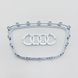 Значок рамка эмблема на руль Audi 2012- 16 клипс серая 424924 фото 4