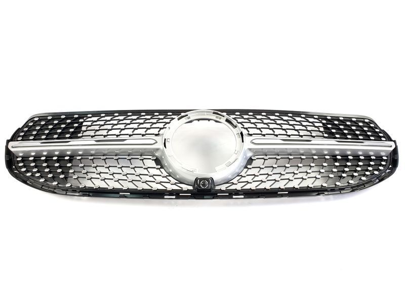 Решітка радіатора на Mercedes GLC-class X253 2019-2022 Normal Diamond Silver 427680 фото