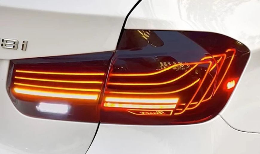 Задние фонари на BMW 3 Series F30 2013-2018 черный LED стиль Laser M4 CP 430388 фото