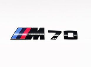 Автологотип емблема напис BMW M70 Black Shadow Edition чорний глянець 51145A63D07 522765 фото