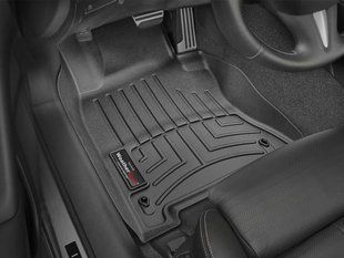 3D килимки для Infiniti Q50, Q60 2014- чорні передні WeatherTech 445861 197676 фото