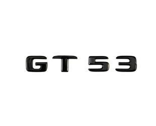 Автологотип емблема напис Mercedes GT53 Black Package чорний глянець 522137 фото
