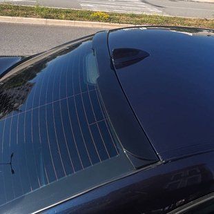 Спойлер бленда заднього вікна на BMW 5 E60 2004-2010 чорний глянець 431260 фото
