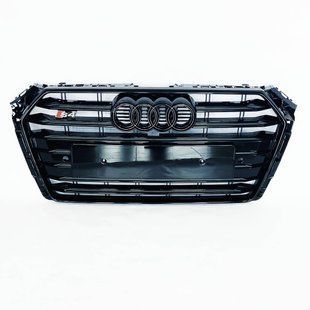 Решітка радіатора на Audi A4 B9 2015-2019 стиль S4 Black 427373 фото