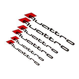 Наклейки на супорт Audi Quattro чорні 426039 фото