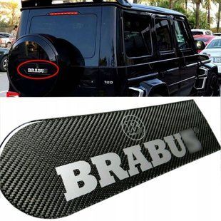 Емблема кришки запасного колеса Brabus на Mercedes G-Class W463 карбон 417377 фото