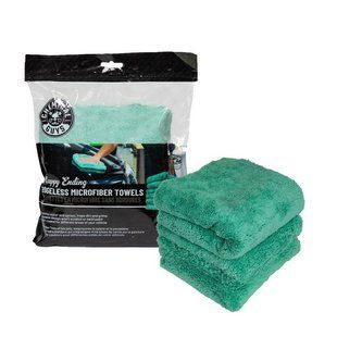Мікрофібровий рушник Chemical Guys Happy Ending Edgeless Microfiber Towels Green 40 x 40 см 408552 фото
