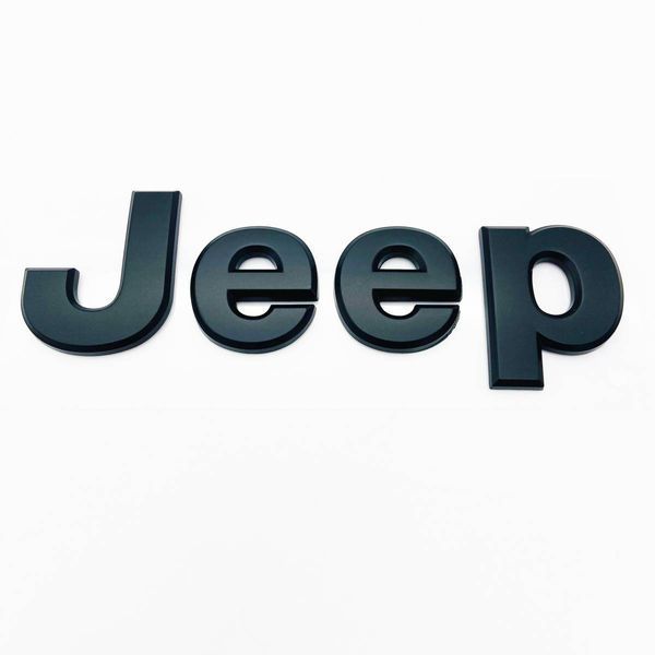 Автологотип емблема напис Jeep Night Eagle 156x46 чорний мат 213667 фото Автологотип емблема напис Jeep Night Eagle 156x46 чорний мат 213667 фото