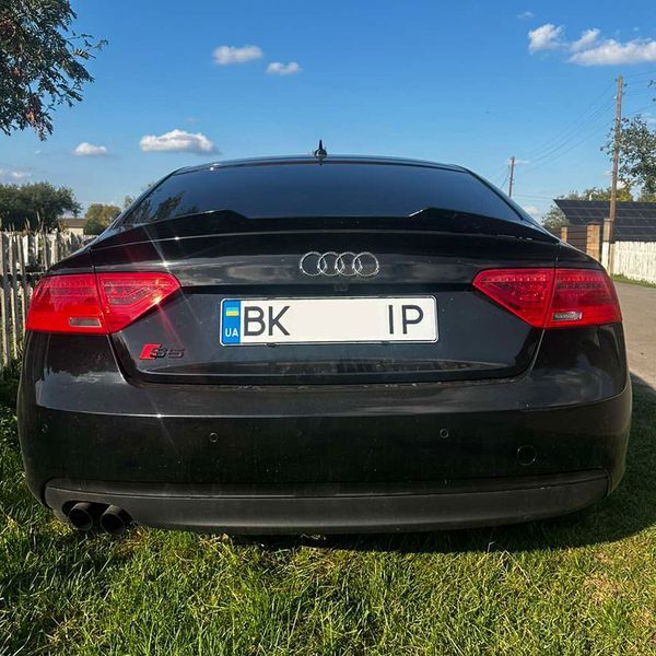 Спойлер на Audi A5 2007-2016 Sportback стиль M4 черный глянец 522461 фото
