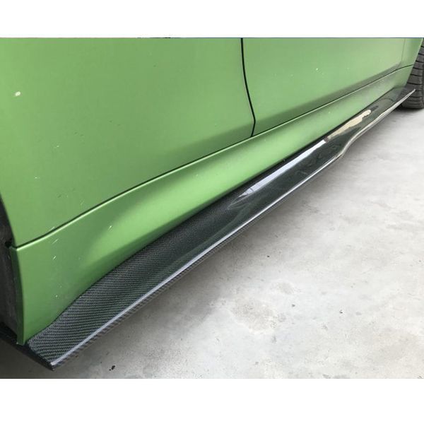 Карбонові накладки бокових порогів для BMW M4 F82 2013-2019 під замовлення Carbon359078 359078 фото