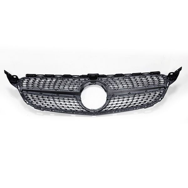 Решітка радіатора на Mercedes C-class W205 2014-2018 Diamond сіра 368688 фото