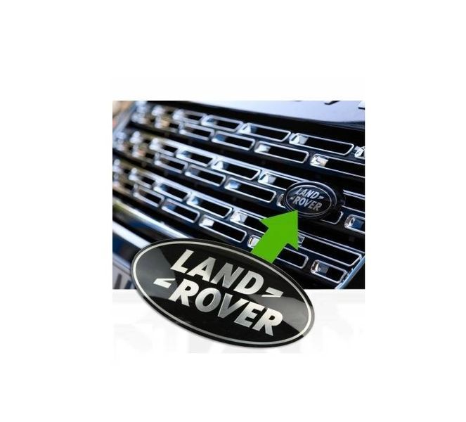 Автологотип емблема Land Rover чорна в решітку радіатора LR044544 37231 фото