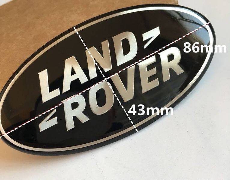 Автологотип емблема Land Rover чорна в решітку радіатора LR044544 37231 фото